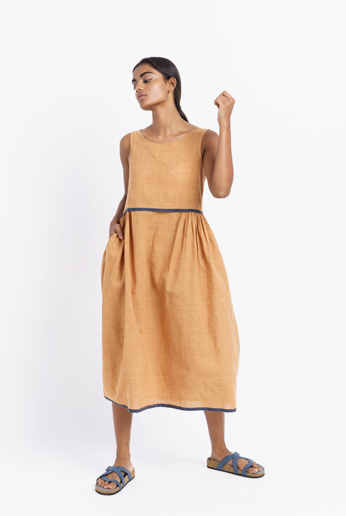 Madras check midi dress, eco fashion brands, ethical and sustainable clothing brands, best organic clothing, organic clothes shop, 100 cotton women's clothing, 100 percent cotton clothing, womens 100 cotton, organic cotton women's tops, minimalist brands women's, minimalist casual dresses