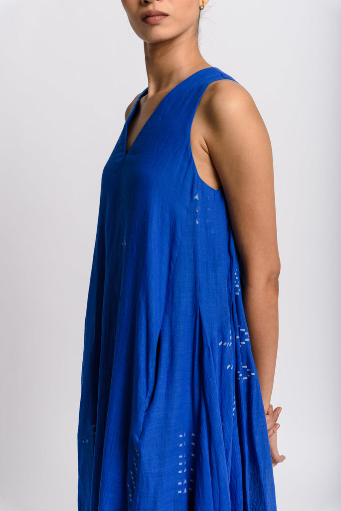 Cobalt holiday dress, sustainable women's clothing, sustainable women's fashion, cotton com clothing, cotton dress clothes, organic womens clothing, women's cotton clothing brands, organic clothing, organic cotton ladies clothing, minimal clothing brands, minimalist clothing shop