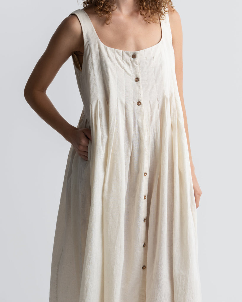 Romantic White Midi Dress, high quality ethical clothing, list of sustainable brands, best organic and sustainable clothing brands, certified organic clothing, best organic clothing, cotton clothing brands, eco friendly women's clothing, ethical women's clothing, minimal shop online, minimalism brand